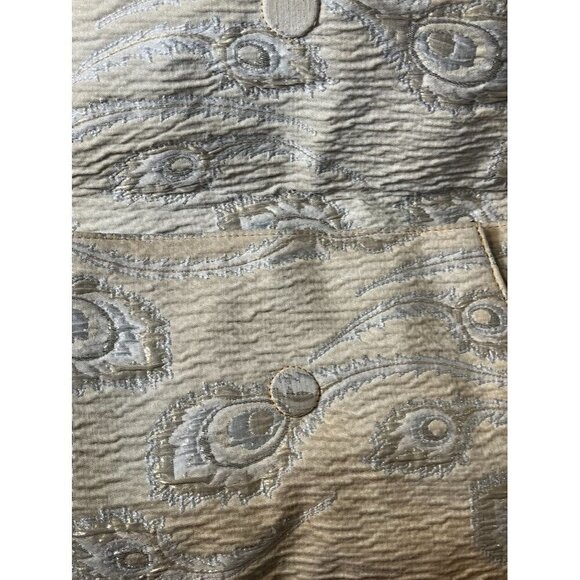 Trina Turk Purse Women 11" Metallic Floral Envelope Luxury Glam Preppy Bridal - Picture 10 of 16